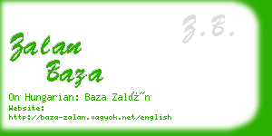 zalan baza business card